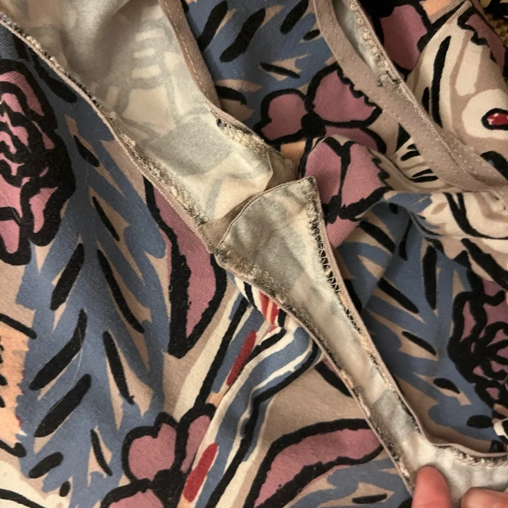 Free People Multicolor High Neck Printed Bodysuit size Medium